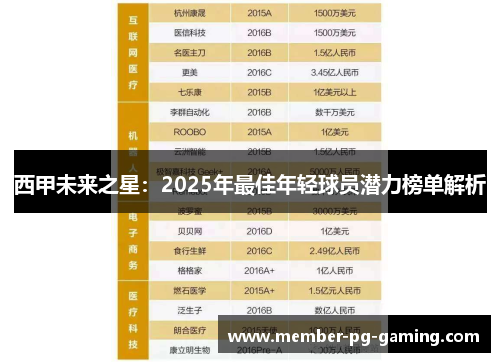 西甲未来之星：2025年最佳年轻球员潜力榜单解析